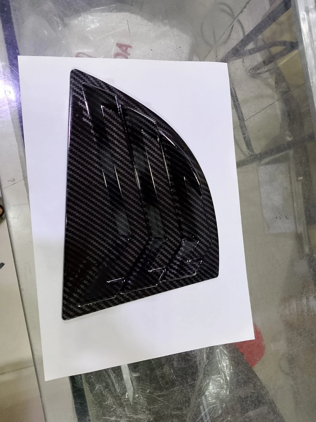 Honda Civic Reborn 2006–2012 Carbon Fiber Mugen Style Quarter Glass Louvers view 2