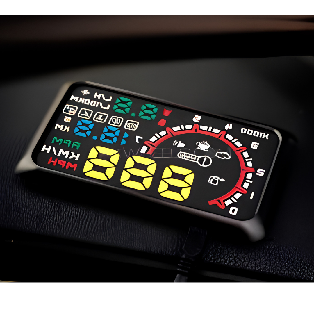Universal Car Head-Up Display HUD | Speedometer Windshield Projector view 2