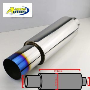 Silencer Exhaust Baffle HKS Style 2 Inch Inlet – Universal Muffler Tip Insert view 4