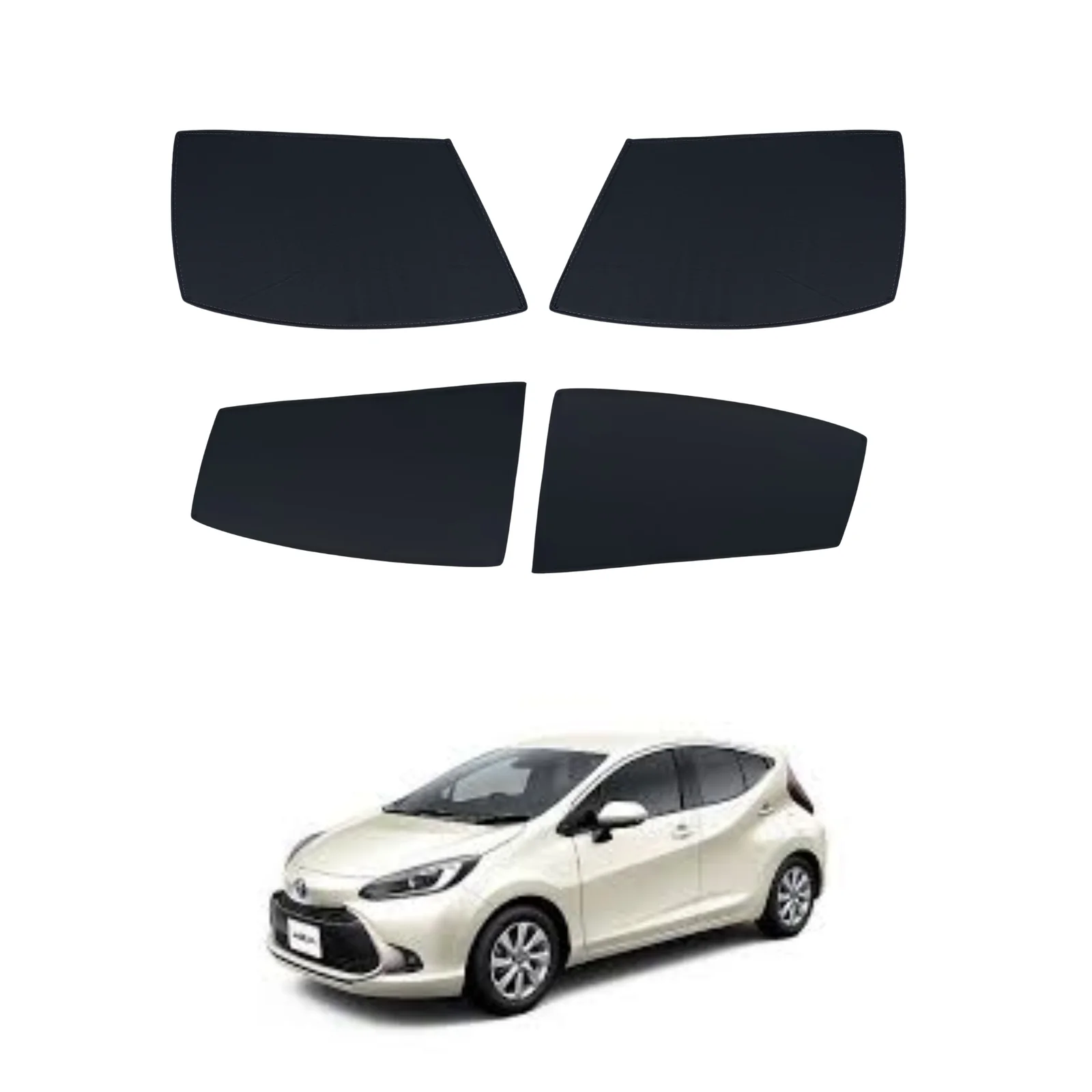 Toyota Aqua 2012-2021 Flexible Foldable Window Sun Shades