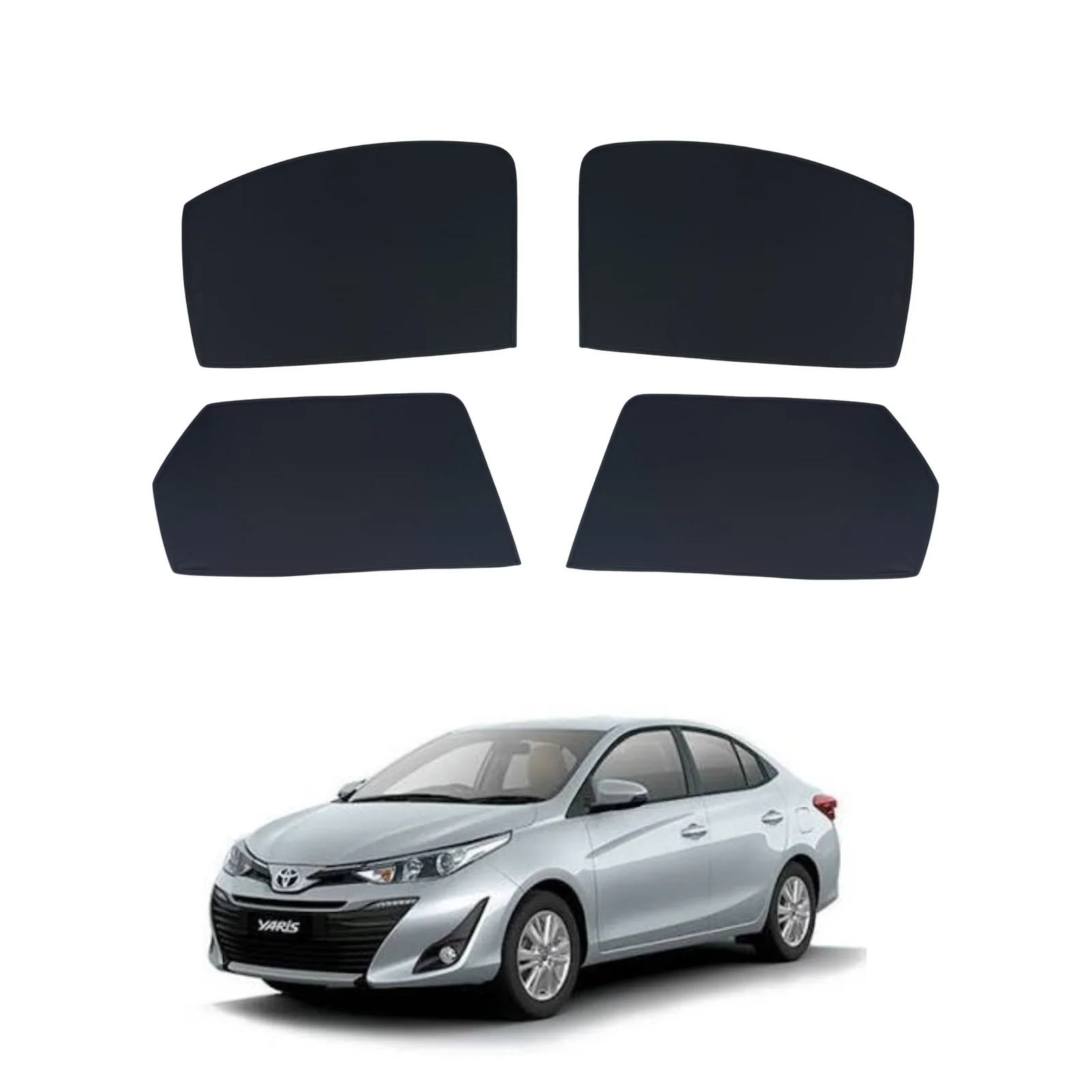 Toyota Yaris Flexible Foldable Window Sun Shades