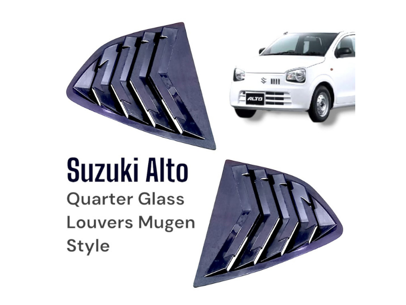 Suzuki Alto Quarter Glass Louver Mugen Design – China Import ABS Plastic (Pair) view 2