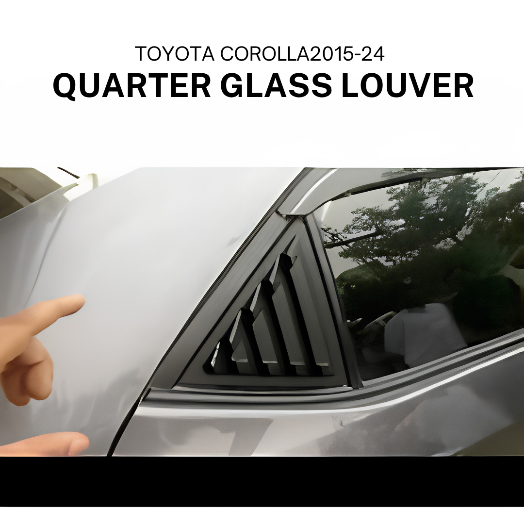 Toyota Corolla 2015-2024 Sporty Design Quarter Glass Louver(Pair) view 4