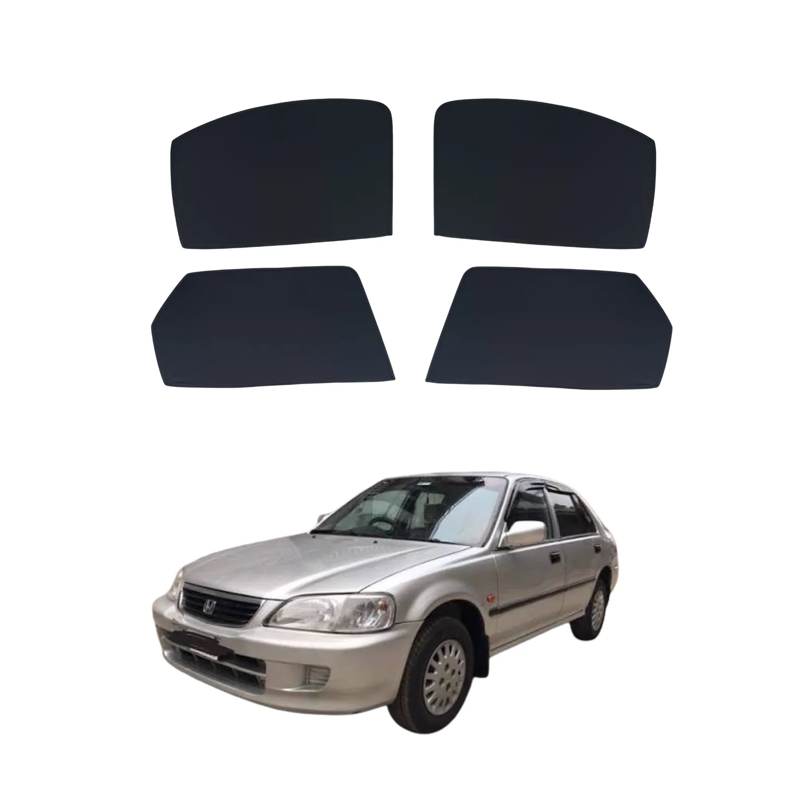 Honda City 1997-2002 Flexible Foldable Window Sun Shades