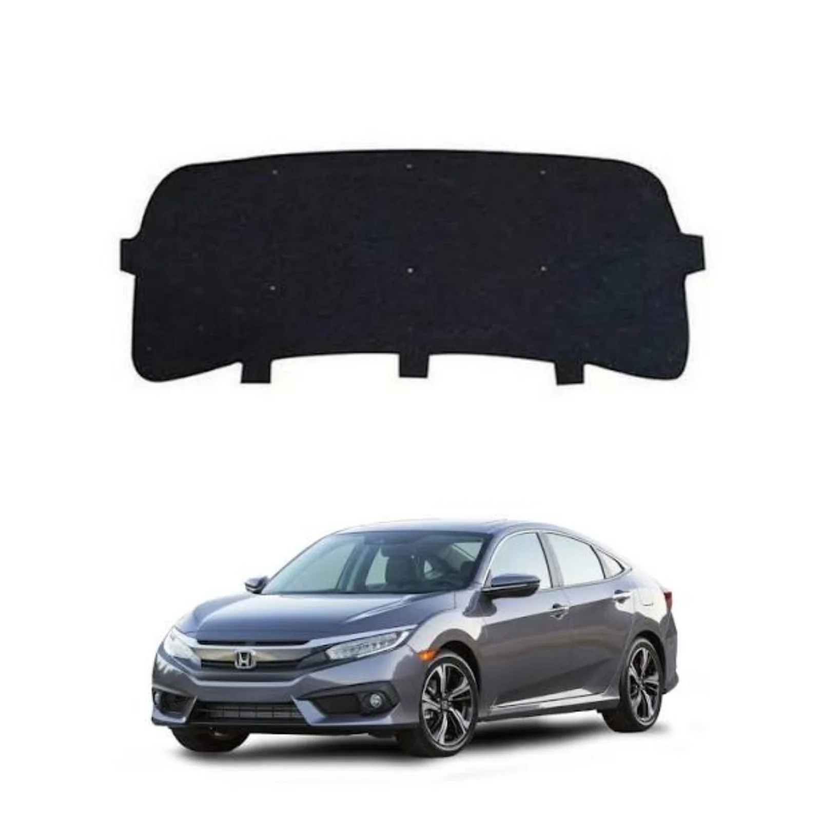 Honda Civic 2016-2021 Bonnet Insulator Namda with Clips – Thickness 5mm