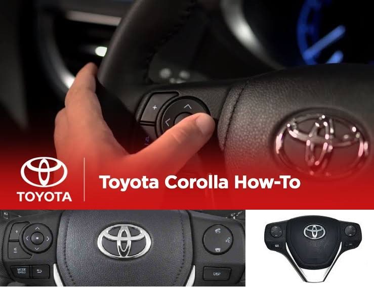 Steering Multimedia Controls Genuine For Toyota Corolla 2015- 2024 view 4
