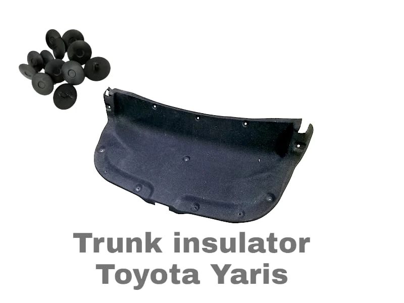 Toyota Yaris OEM Fiber Trunk Insulator (Namda) with Clips | Dust & Noise Reduction view 3