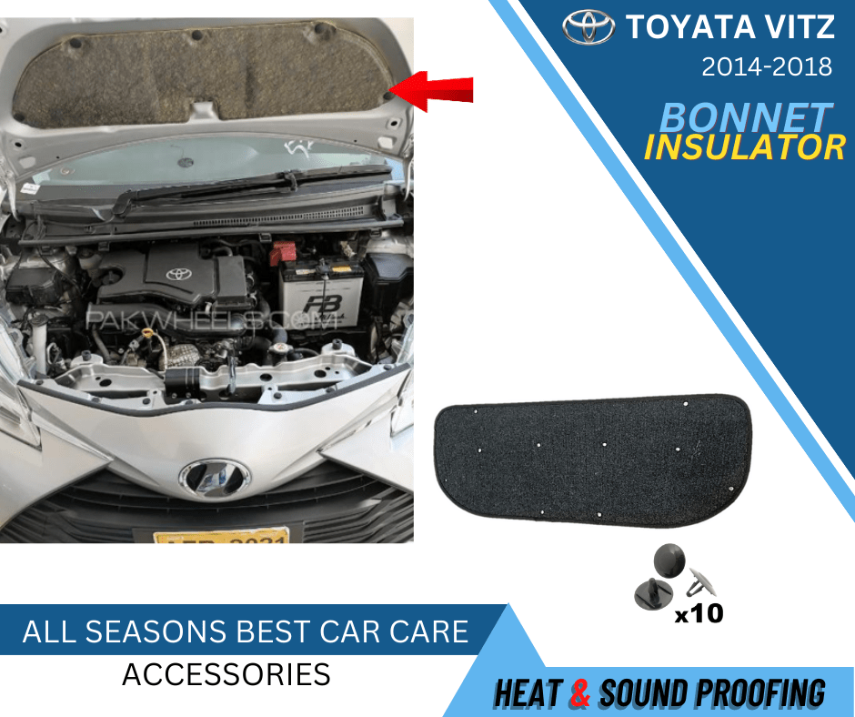 Toyota Vitz Bonnet Insulator For Heat Resistance and Sound Proofing