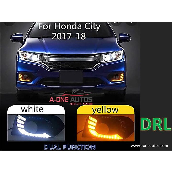 Honda City 2022 DRL Fog Lamps Covers with Dual Function