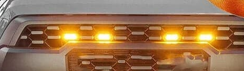 GMC Smoke Front Grill Light – Single Color LED Front Styling Upgrade view 2