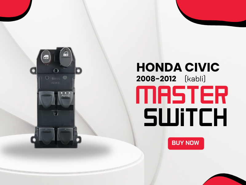 Honda Civic Reborn (kabli) Power Window Master Switch (2008–2012) – Driver Side Control
