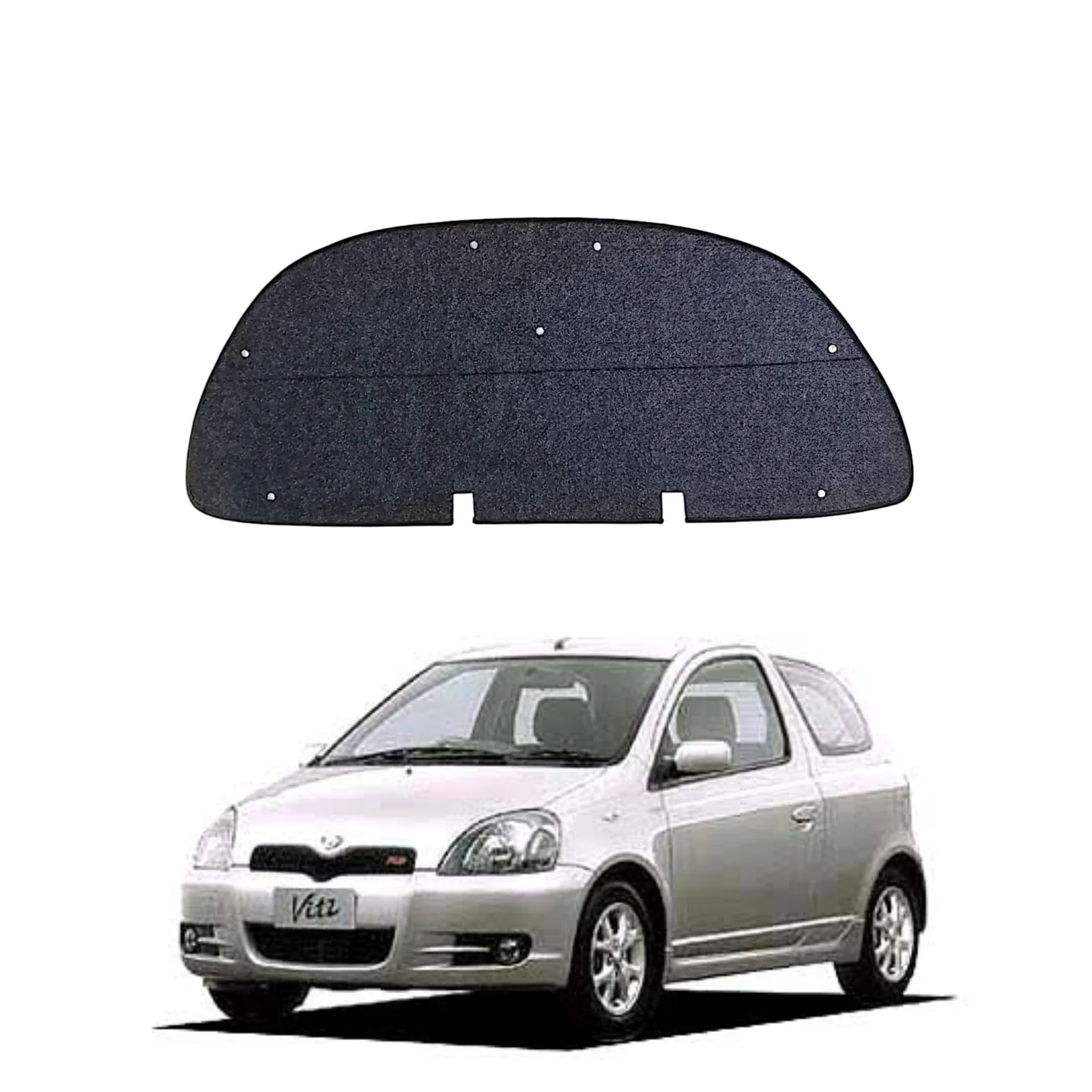 Toyota Vitz 1999-2005 Bonnet Insulator Namda with Clips – Thickness 5mm