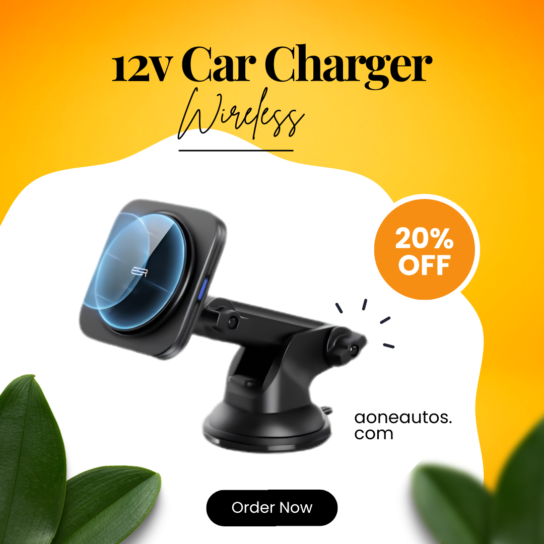 Magnetic Wireless Car Charger Mount – Fast Charging Phone Holder view 1