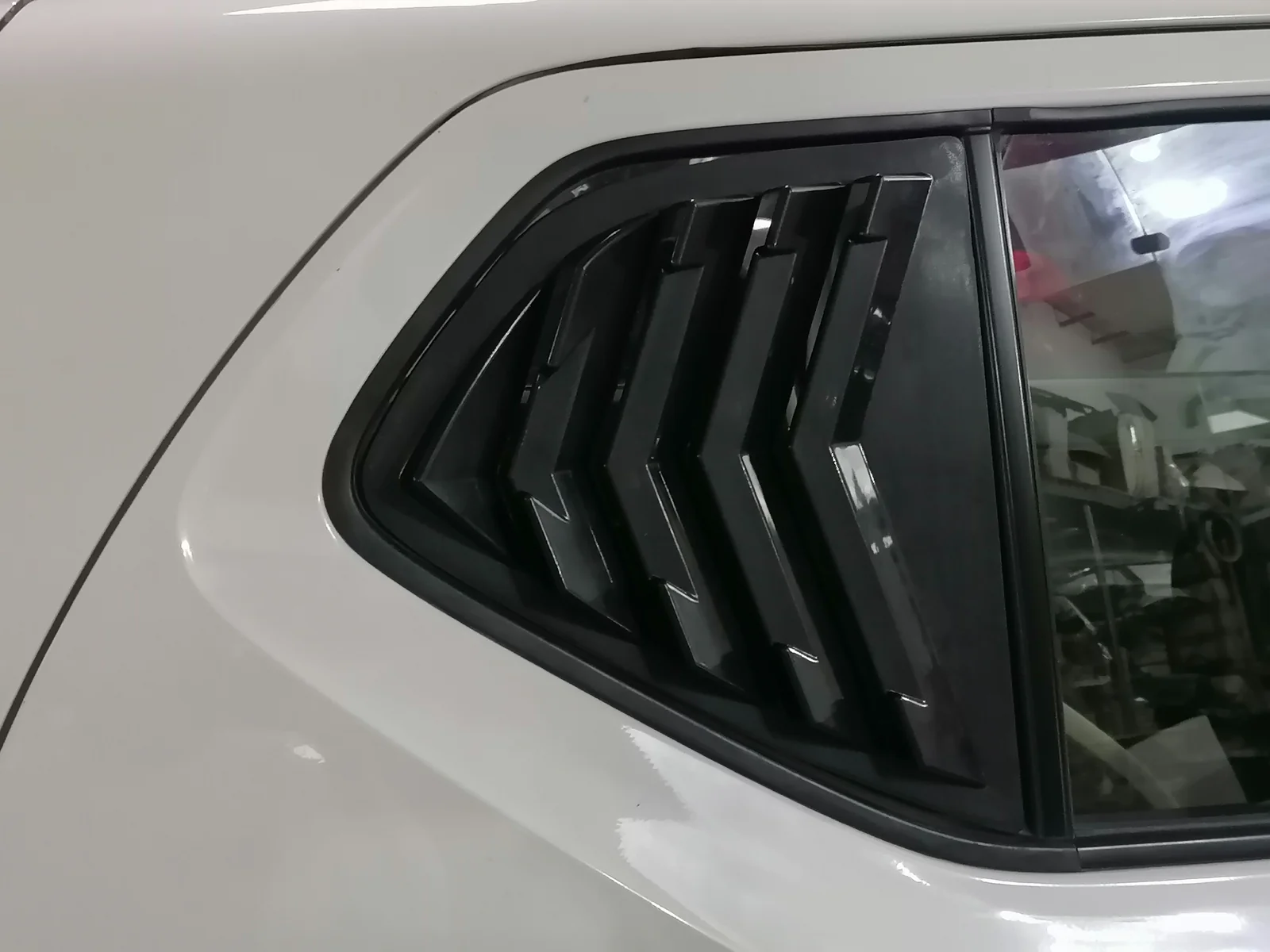 Suzuki Alto 2019-2026 Mugen Style Quarter Glass Louvers | ABS Rear Quarter Window Louvers view 5