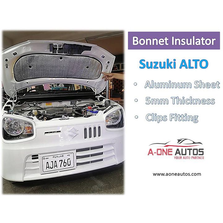 Suzuki Alto Bonnet Insulator with Aluminum Sound Damping Sheet 5mm Thickness