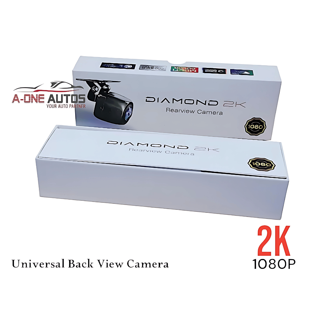 2K Diamond Ultra HD Night Vision Rear View Camera – 12V Universal Fit, IP68 Waterproof view 3