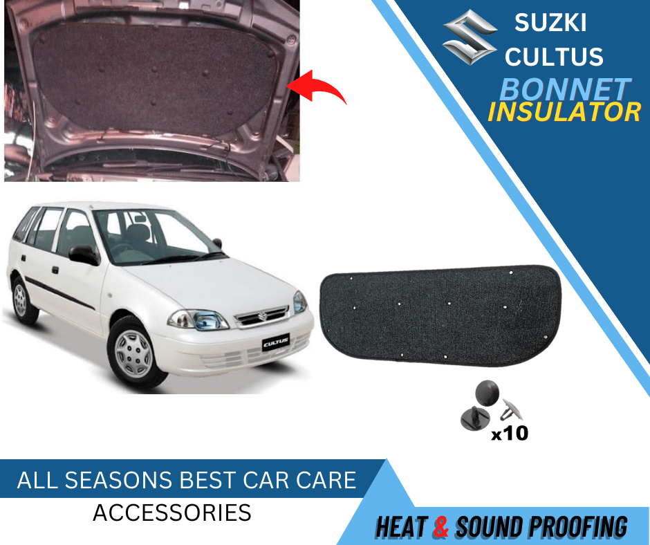 Bonnet Insulator Suzuki Cultus Old For Heat Resistance and sound proofing