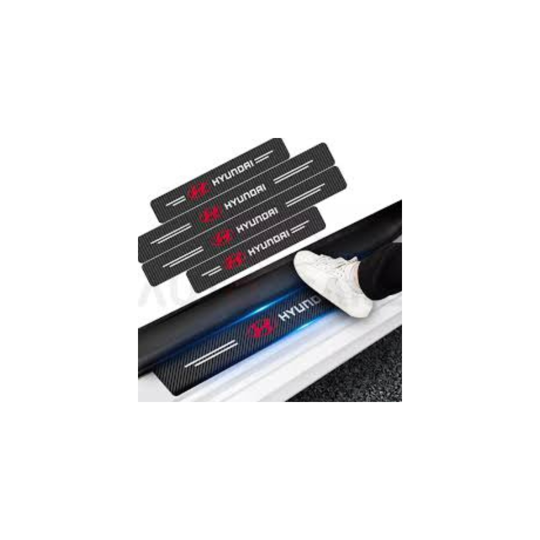 5D Carbon Fiber Door Sill Sticker Scratch Protector (Toyota, Suzuki, Honda, Hyundai) view 3