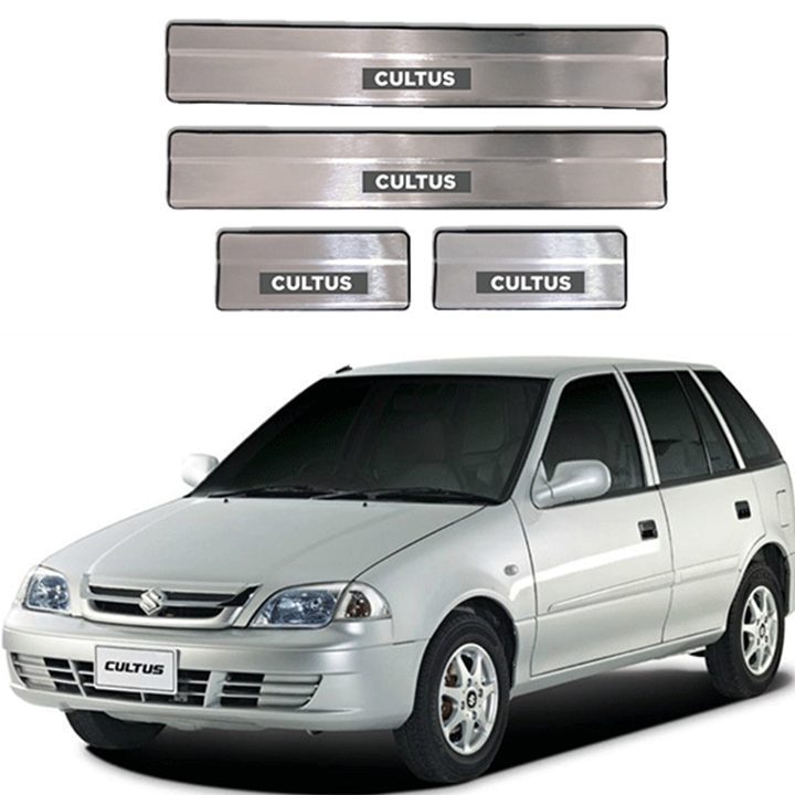LED Door Sill Plate Set Suzuki Cultus Old Model