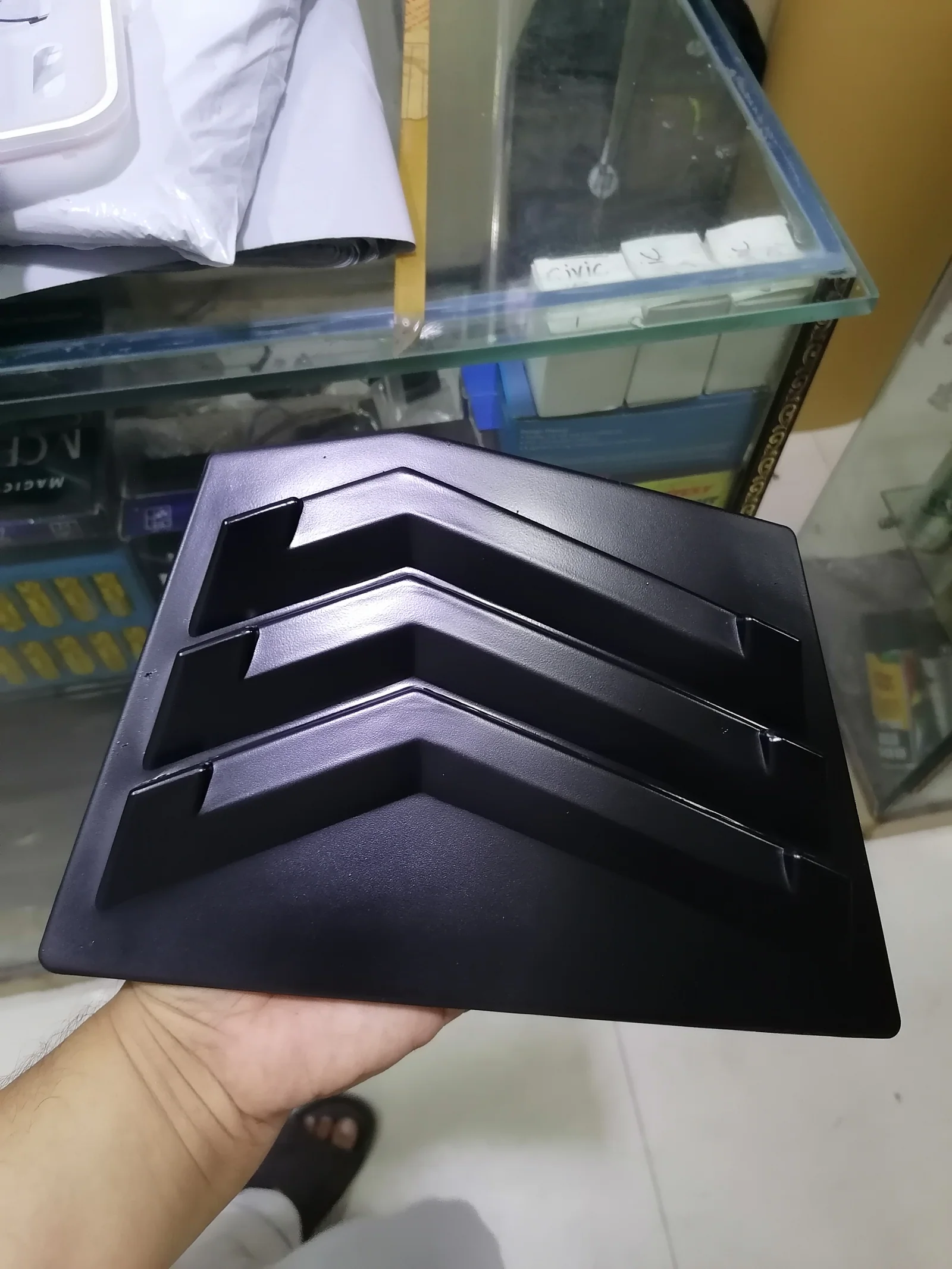 Honda City 2022-2026 ( Mat Black ) Mugen Style Quarter Glass Louvers | ABS Rear Quarter Window Louvers view 4