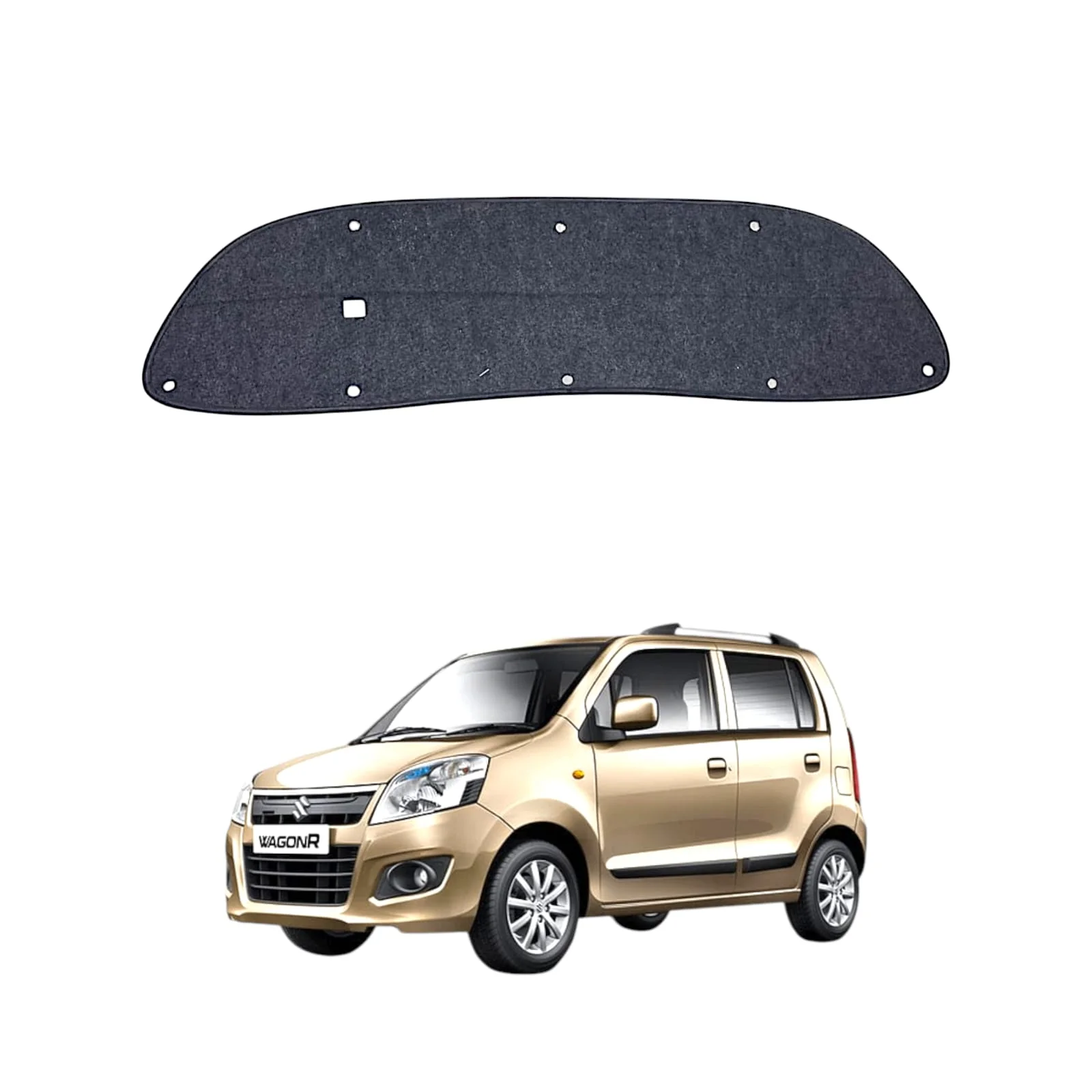 Suzuki WagonR Bonnet Insulator Namda with Clips – Thickness 5mm view 1