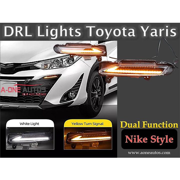 DRL Lights Toyota Yaris Dual Function