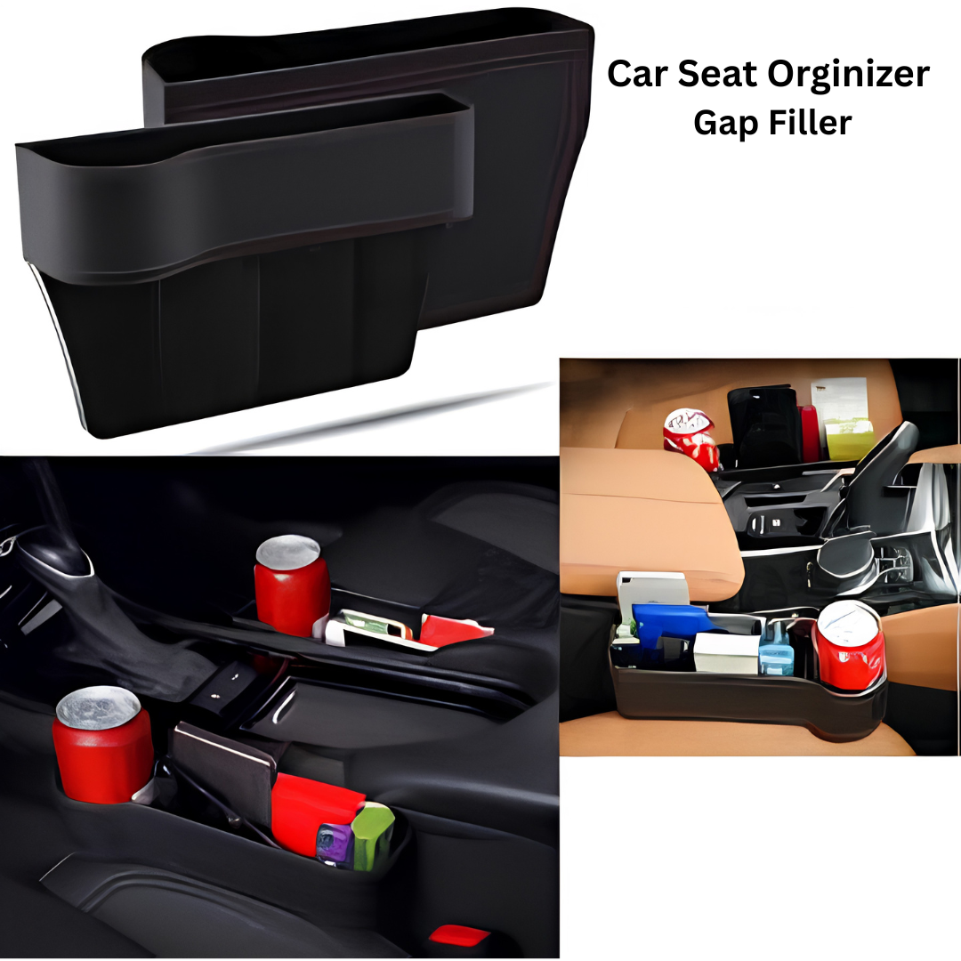 Car Seat Gap Organizer – 4D Space Filler Pockets (Set of 2) view 2
