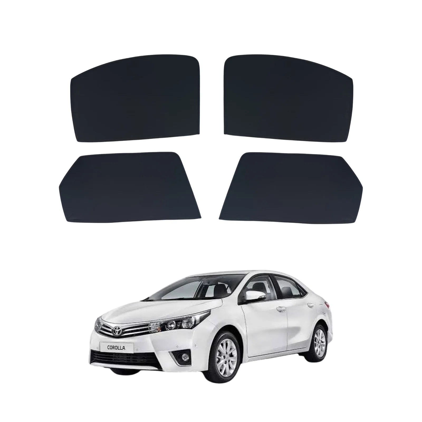 Toyota Corolla 2015-2023 Flexible Foldable Window Sun Shades