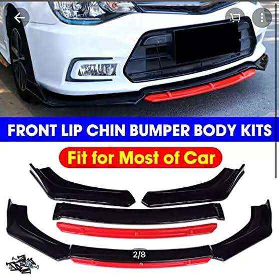 Universal Front Bumper Splitter Canard 4pcs Lip Canard