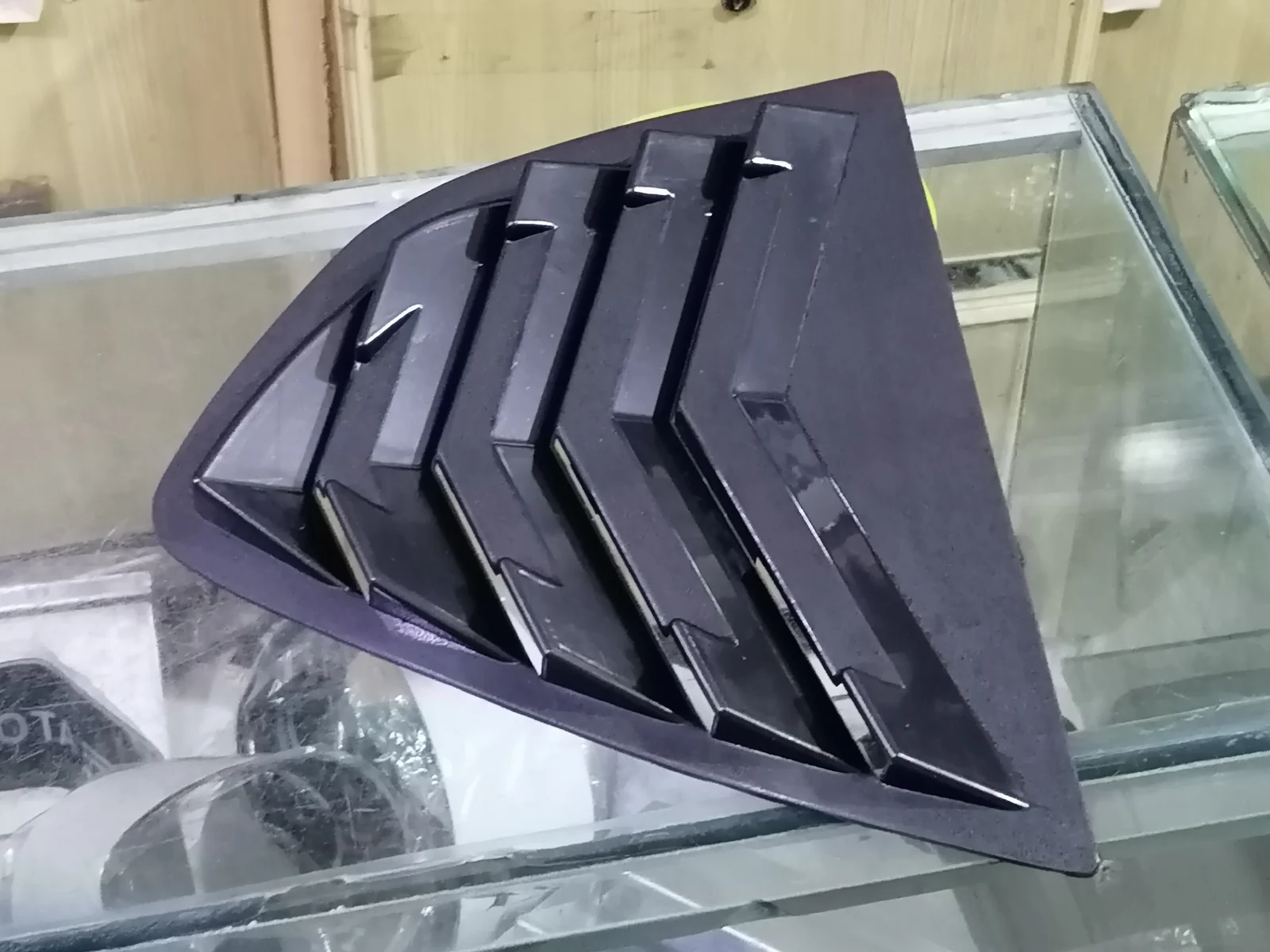 Suzuki Alto 2019-2026 Mugen Style Quarter Glass Louvers | ABS Rear Quarter Window Louvers view 9