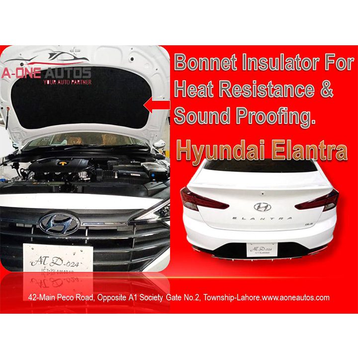 Hyundai Elantra Bonnet Insulator For Heat Resistance & Sound Proofing