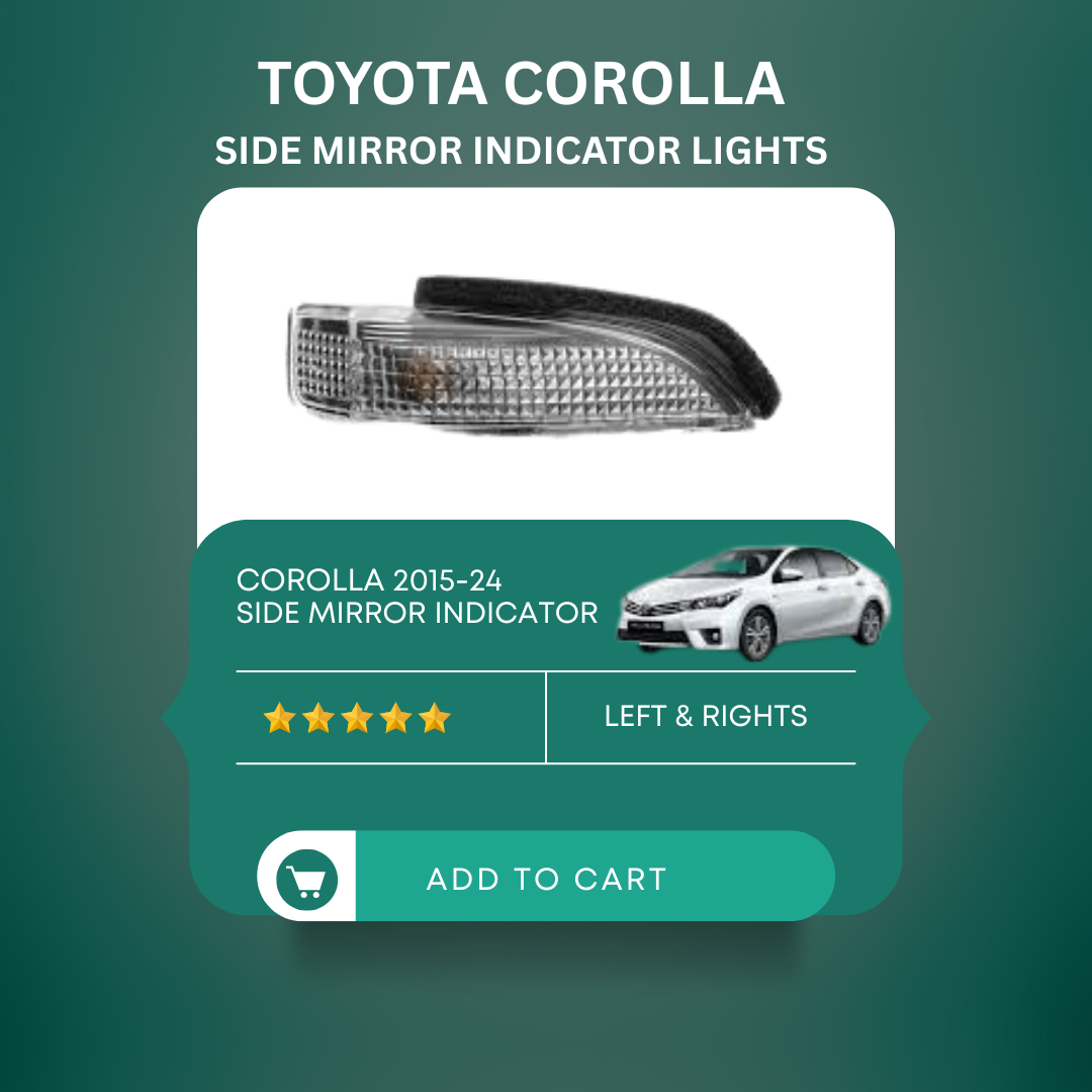 Toyota Corolla 2015–2024 Side Mirror Light Set OEM Type (Left & Right)