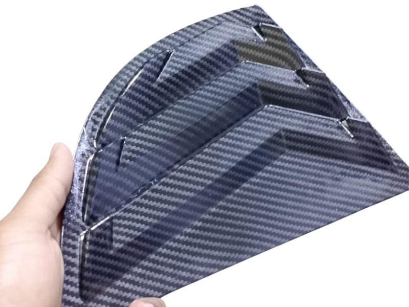 Honda Civic Reborn 2008 Carbon Fiber Mugen Design Quarter Glass Louver (Pair) view 4