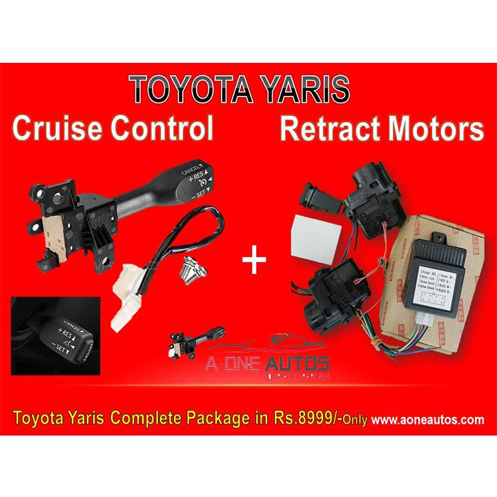 Toyota Yaris Cruise + Auto Folding Mirrors Complete Package