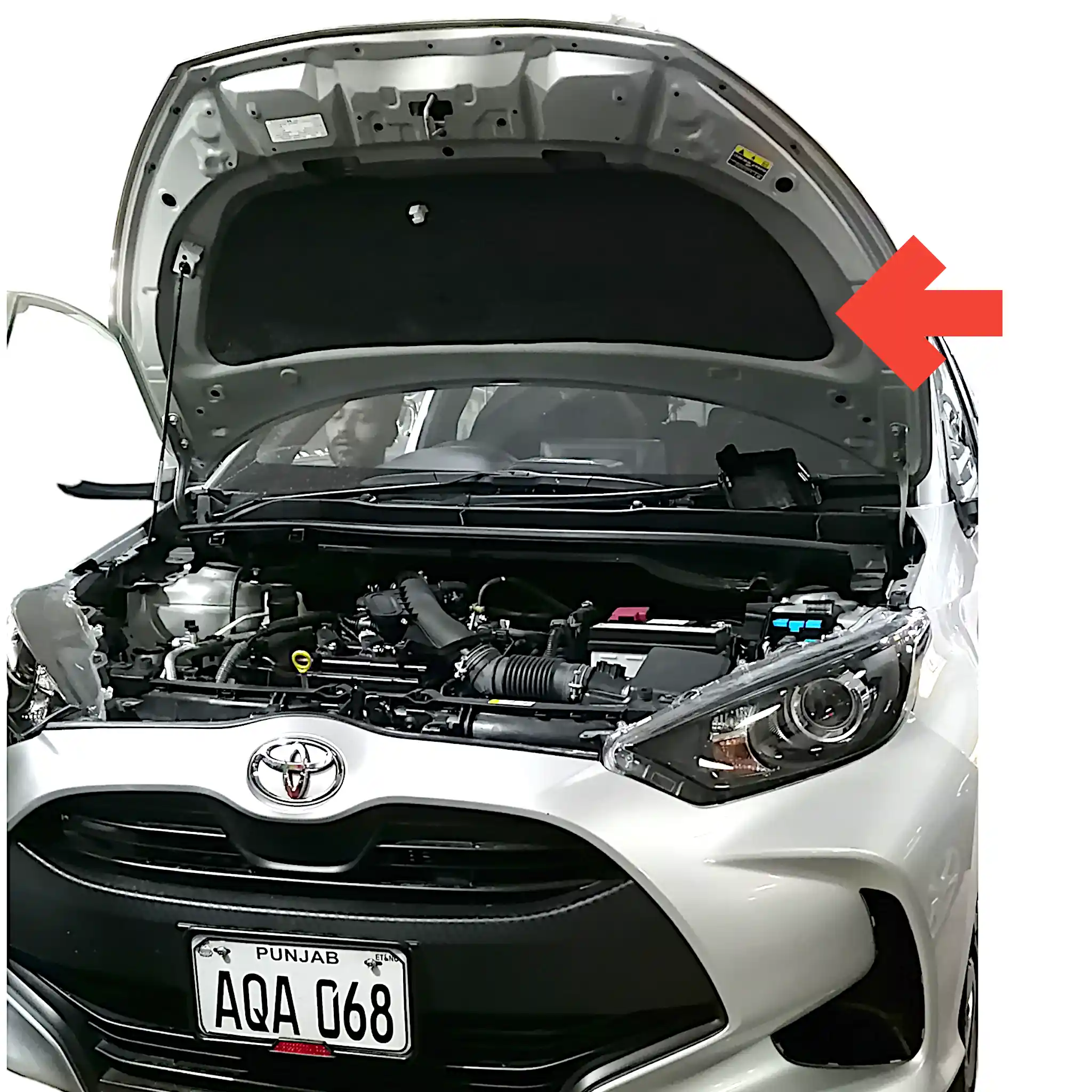 Toyota Yaris Japan Model Bonnet Insulator Namda for Heat & Sound Proofing Clips Fitting view 3