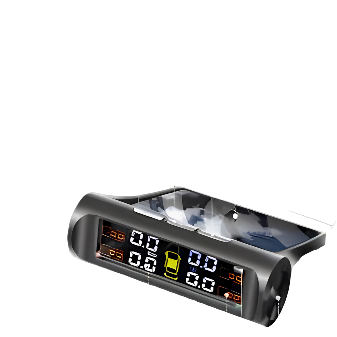 Wireless Car Tyre Pressure Monitor System – Solar Powered TPMS with 4 Sensors view 3