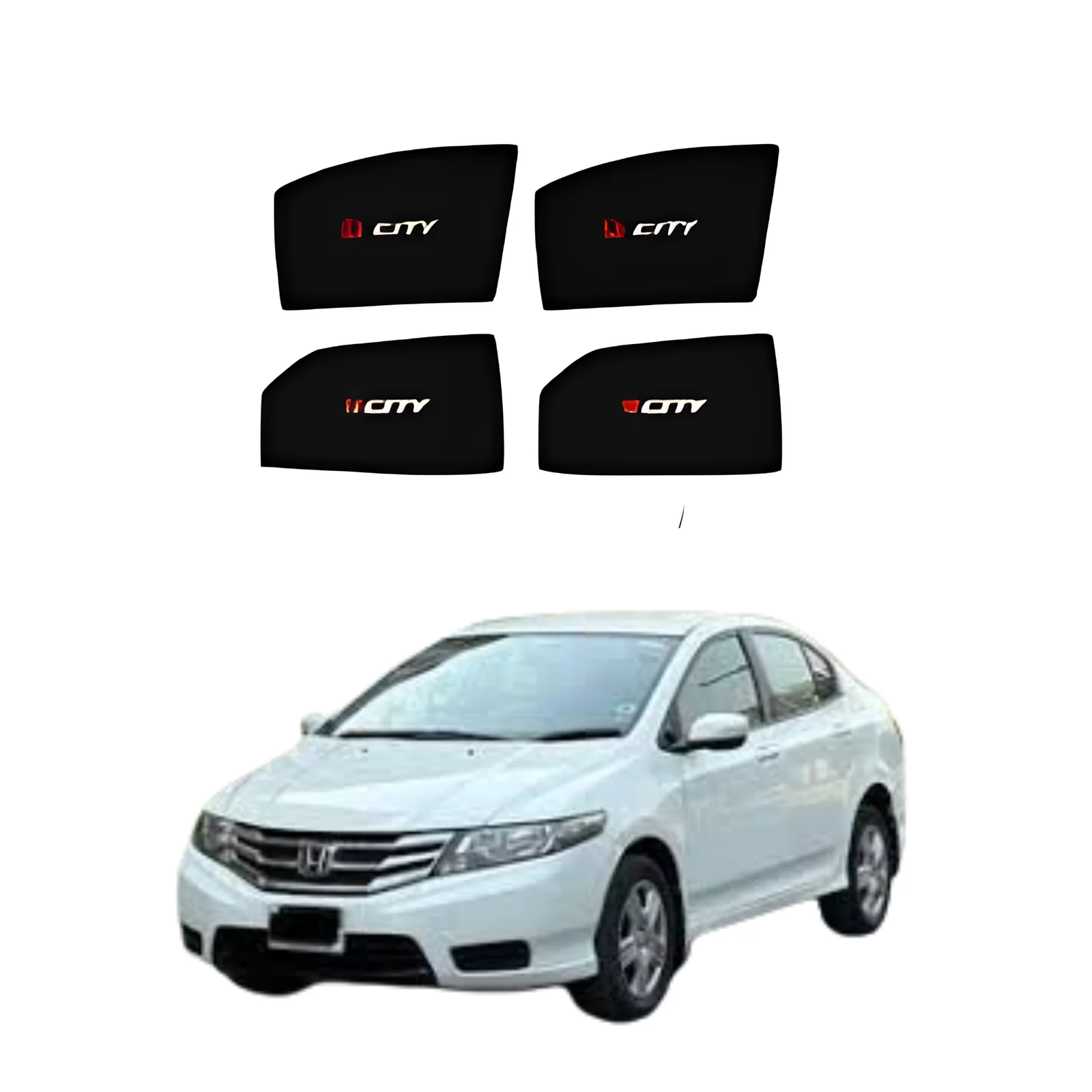 Honda City 2014-2021 Flexible Foldable Window Sun Shades