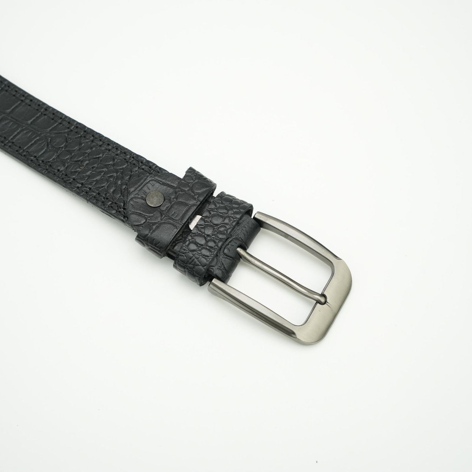 Croc Leather Belt, view 4