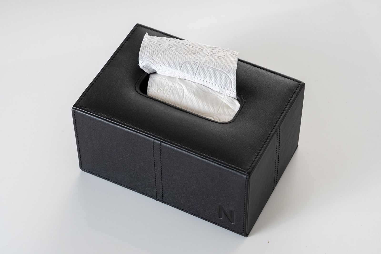 The Leather Tissue Box, view 1