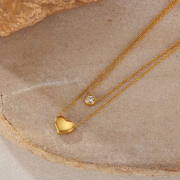 Layered Heart - Necklace - Image 3