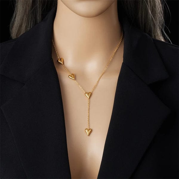 Elegant Heart Hanging - Necklace