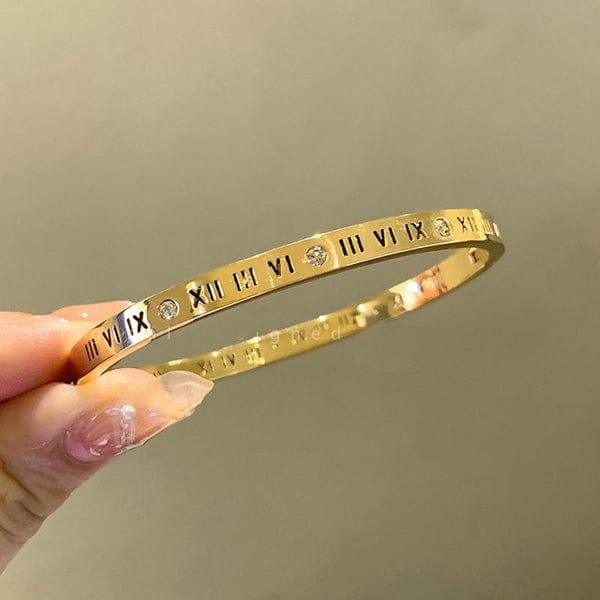 Roman Numerals Bangle - Bracelet