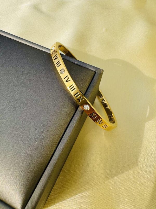 Roman Numerals Bangle - Bracelet - Hover