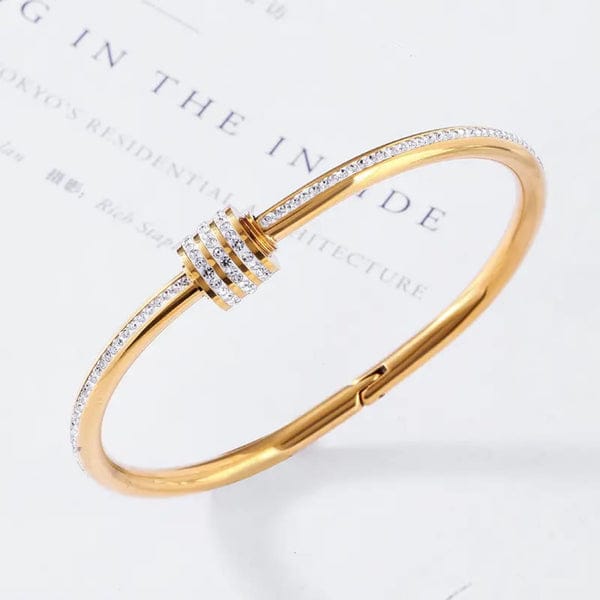 Rhinestone Studded Bangle - Bracelet - Image 4