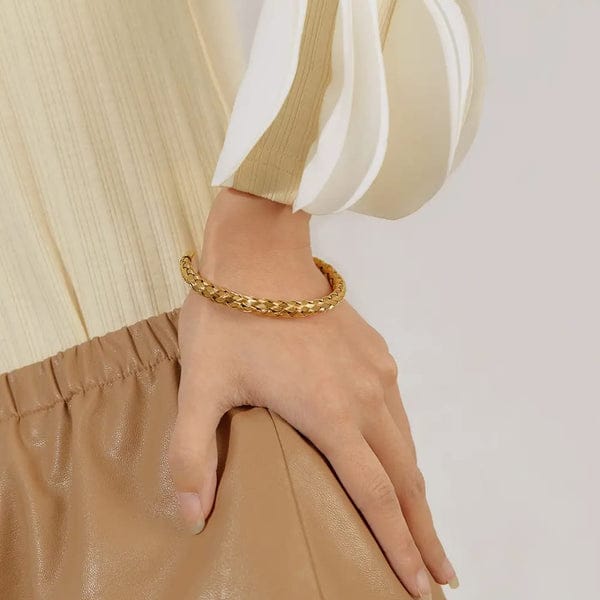 Luxurious Woven Cuff - Bracelet - Image 5