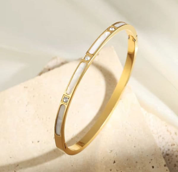 Gold Diamond Bangle - Bracelet
