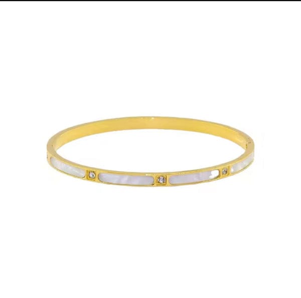 Gold Diamond Bangle - Bracelet - Image 3