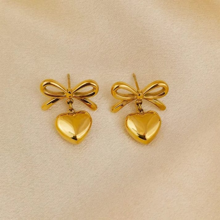 Stylish Bowtie Heart - Jewelry Set - Hover
