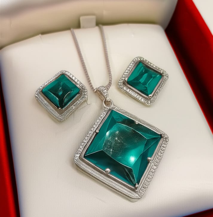 Luxury Diamond Green - Jewelry Set