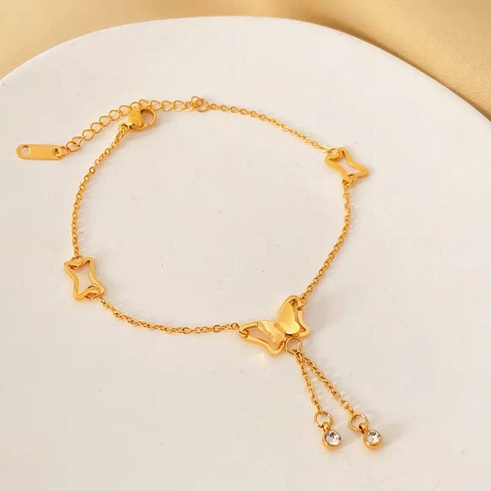 Delicate Butterfly Pendant - Anklets